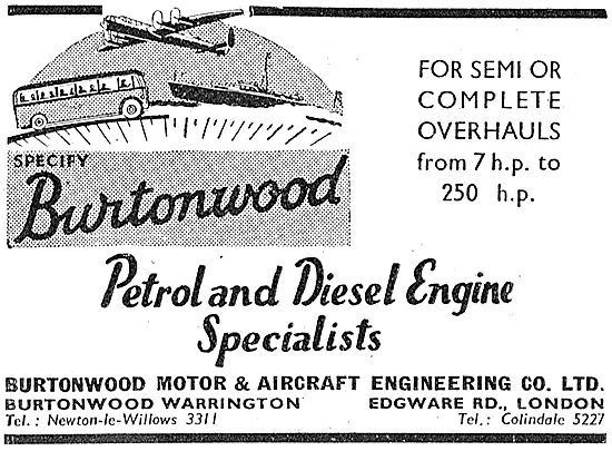 Burtonwood Motor & Aircraft Engineering Company - Warrington     