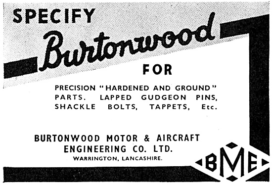 Burtonwood Motor & Aircraft Engineering.                         