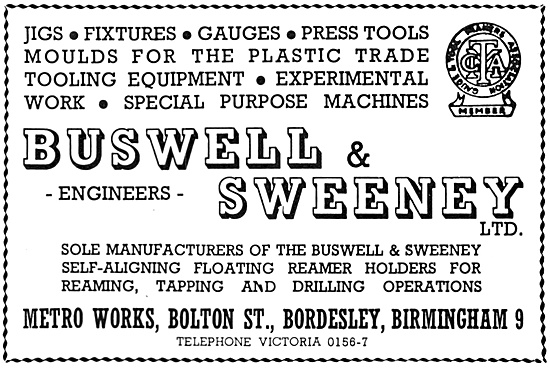 Buswell & Sweeney Jigs, Fixtures, Gauges & Press Tools           