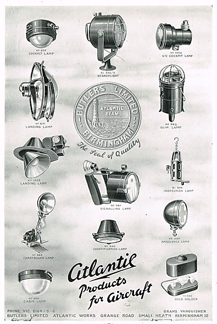 Butlers Atlantic  Aircraft Electrical & Lighting Equipment       