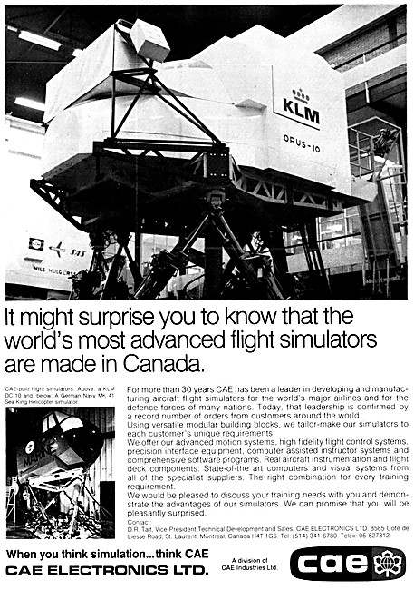 CAE Flight Simulators                                            