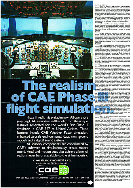 CAE Flight Simulators                                            