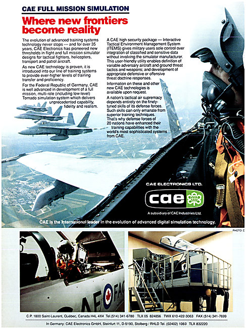 CAE Flight Simulators                                            