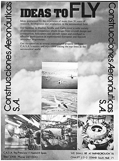CASA  Aerospace Products 1978                                    