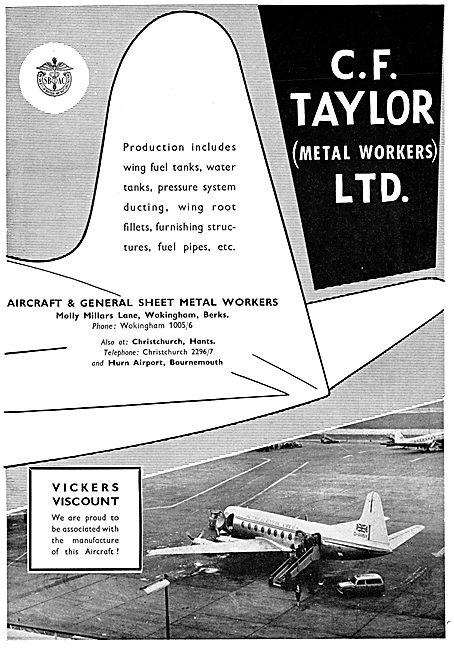 C.F.Taylor Aircraft & General Sheet Metal Workers                