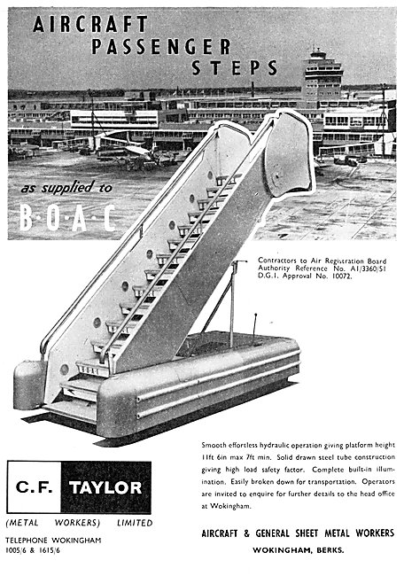 C.F. Taylor Mobile Aircraft Passenger Steps                      