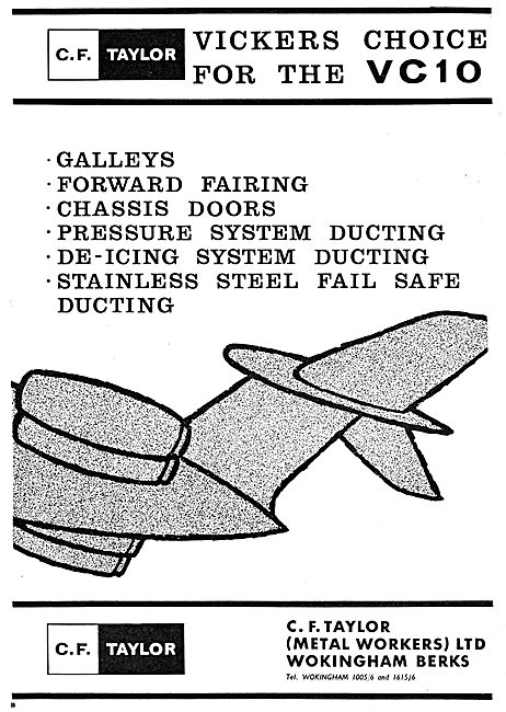 C.F.Taylor (Metal Workers) Assemblies, Ducting, Radomes & Galleys