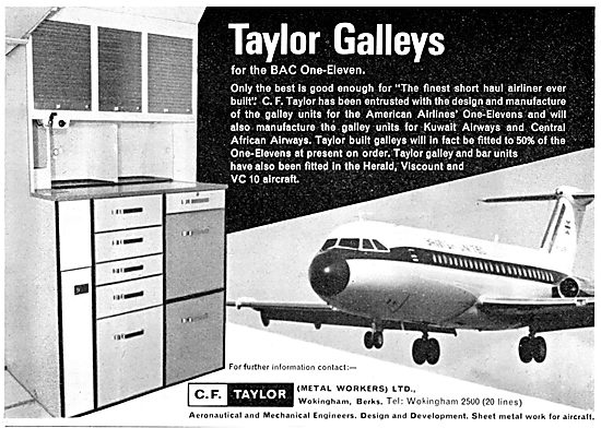 C.F. Taylor Sheet Metal Components. Aircraft Galley Equipment    