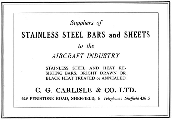 C.G.Carlisle Stainless Steels                                    