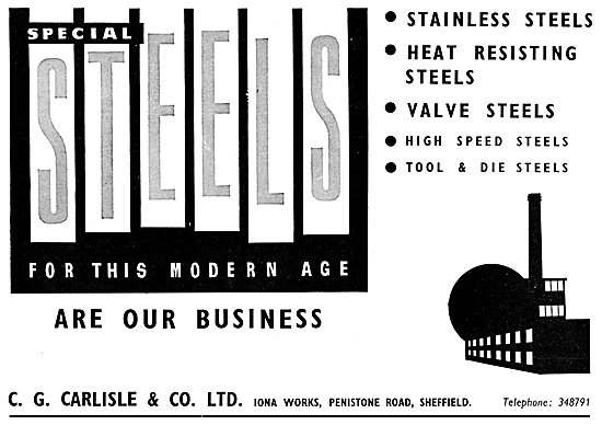 C.G.Carlisle Steel Makers 1960                                   