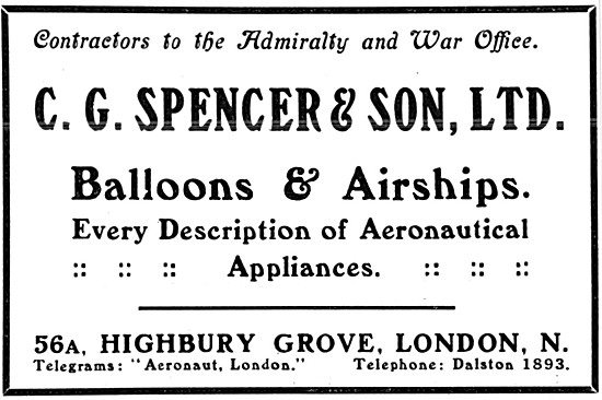 C.G.Spencer Balloons & Airships                                  