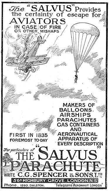 C.G.Spencer & Sons: The Salvus Parachute.                        