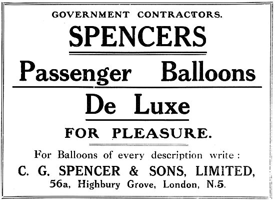 C.G.Spencer  Balloons, Airships & Parachutes                     