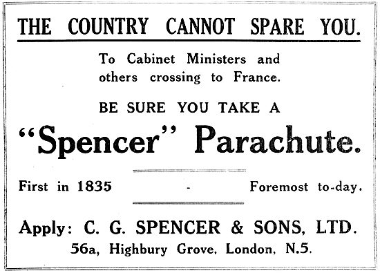 C.G.Spencer  Balloons, Airships & Parachutes                     