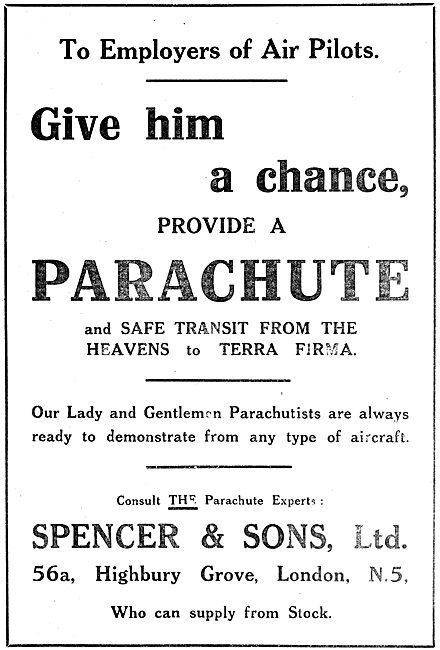 C.G.Spencer  Balloons, Airships & Parachutes                     