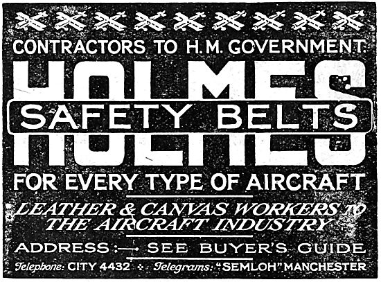 Holmes Leather - Holmes Aircraft Safety Belt                     