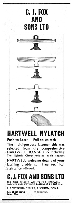 C.J.Fox Fasteners - Hartwell Latches - Kaylock Fasteners         