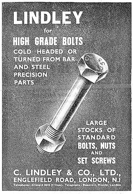 C.Lindley & Co. Manufacturers Of AGS Parts. Lindley Bolts        