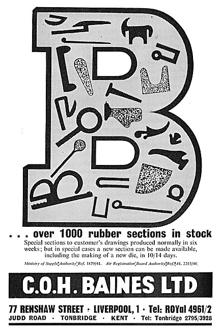C.O.H.Baines Rubber Sections                                     