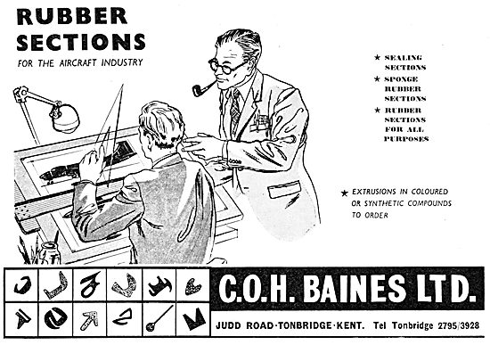 C.O.H.Baines. Rubber Sections For The Aircraft Industry          