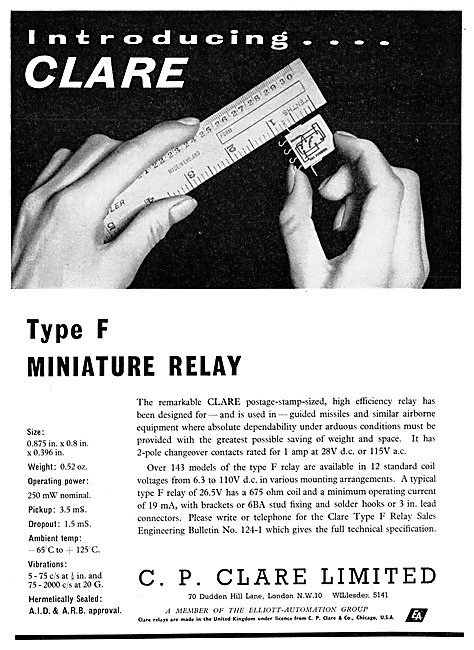 C.P.Clare Aircraft Relays                                        