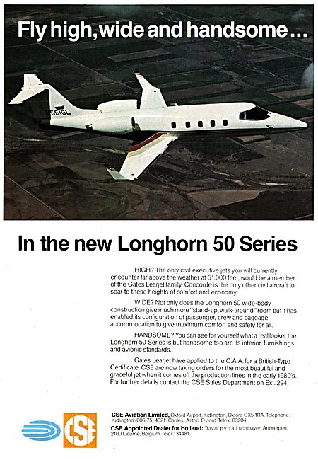 CSE Aviation - Oxford Air Training School - Learjet Longhorn 50  