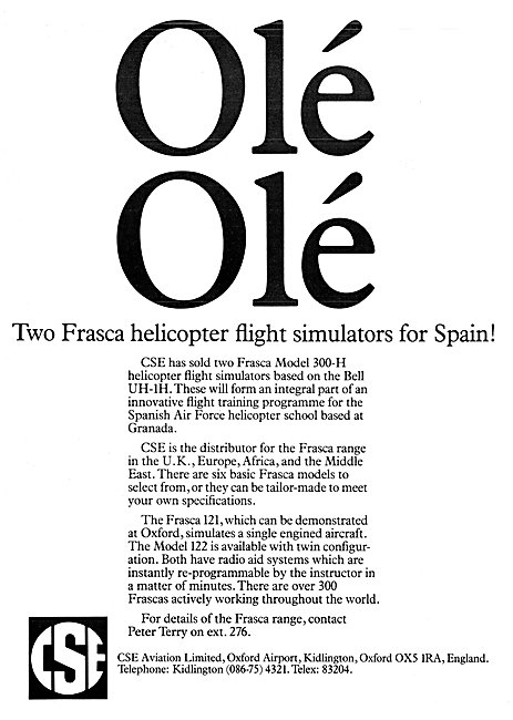 CSE Aviation - Oxford Air Training School - Frasca Simulators    