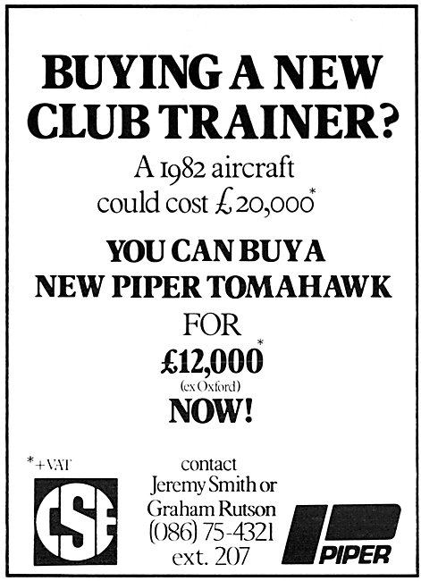 CSE Aviation - Oxford Air Training School - Piper Tomahawk       