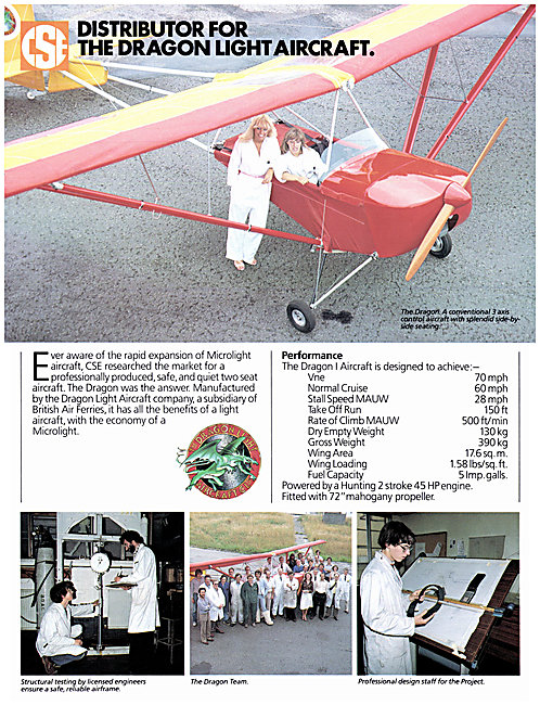 CSE Aviation Dragon Light Aircraft Company - Dragon Microlight   