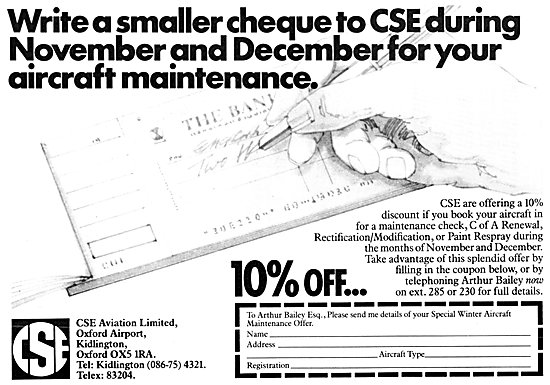 CSE Aviation - Oxford Air Training School - Sales & Service      