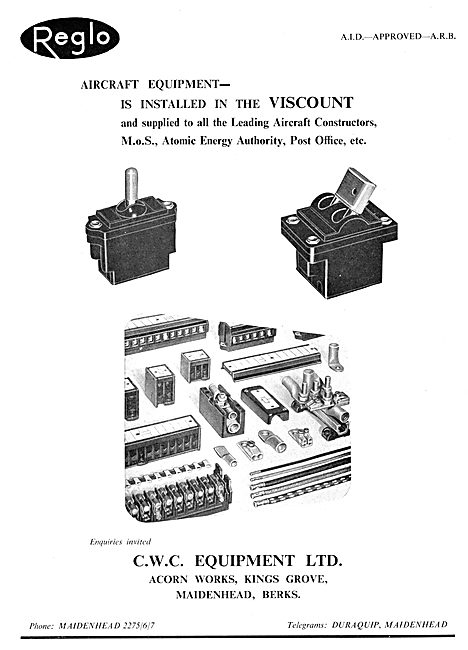 CWC REGLO Electrical & Electronic Equipment For  Aircraft        