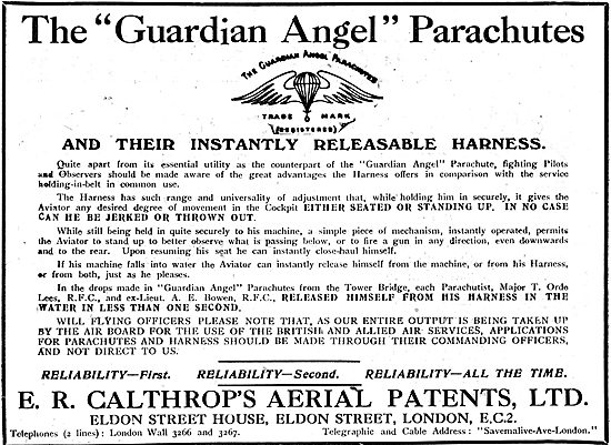 Calthrop Guardian Angel Parachute                                