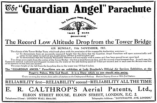 Calthrop Guardian Angel Parachute                                