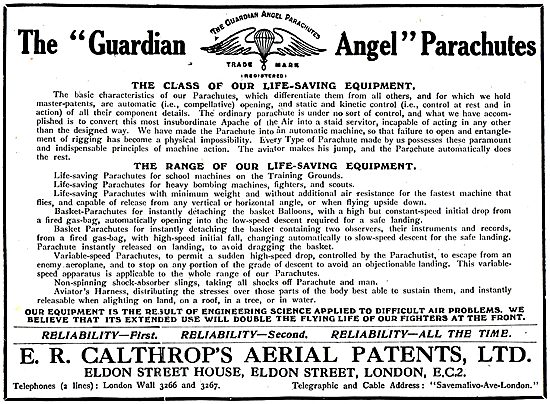 Calthrop Guardian Angel Parachute                                