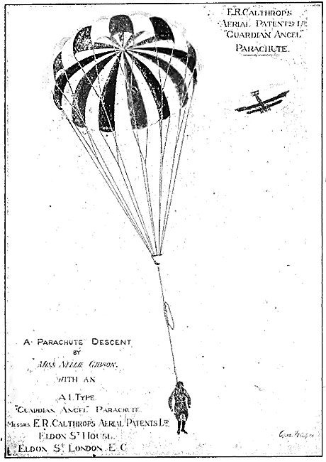 Calthrop Guardian Angel Parachute 1921                           