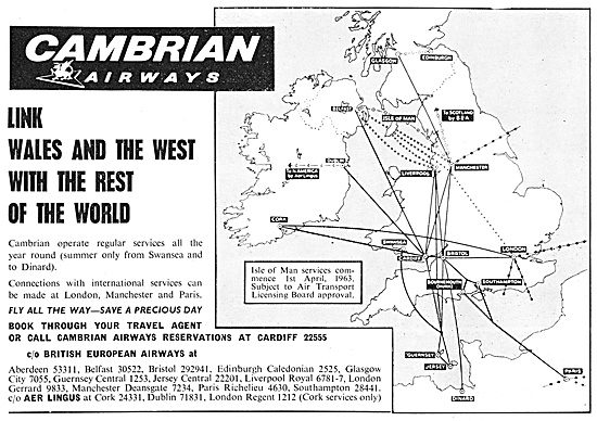 Cambrian Airways 1962                                            