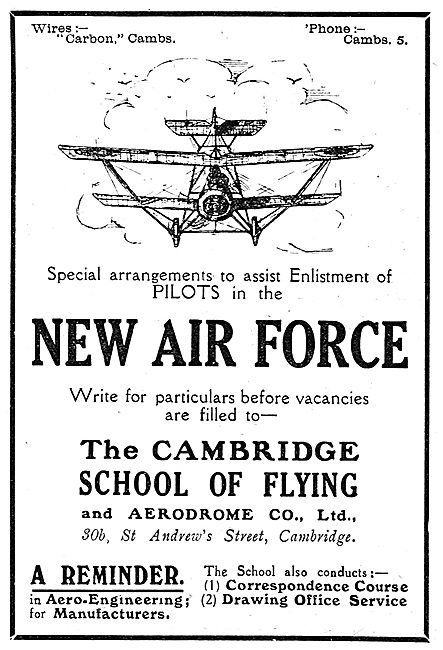 The Cambridge School Of Flying - New Independent Air Force       