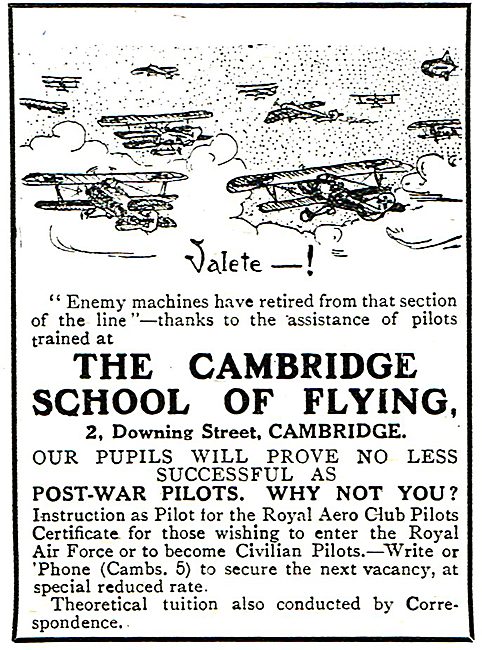 The Cambridge School Of Flying - Valete!                         