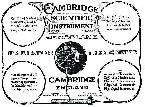 The Cambridge Scientific Instrument - Aero Radiator Thermometers 