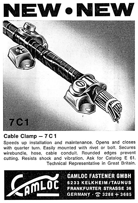 Camloc Fastener - Cable Clamp 7C1                                