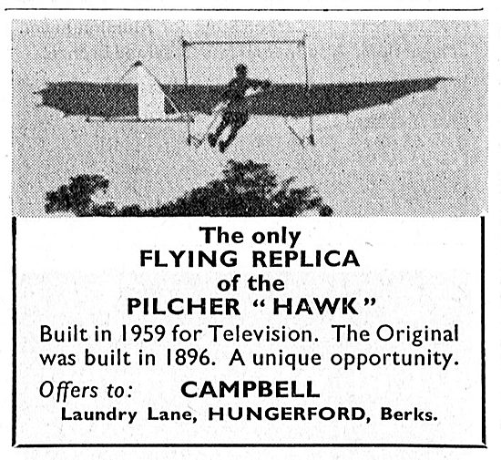 Campbell: Flying Replica Pilcher Hawk                            