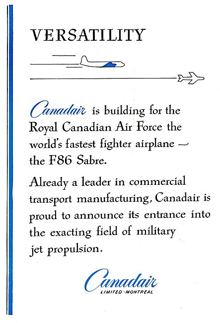 Canadair - F86 Sabre                                             
