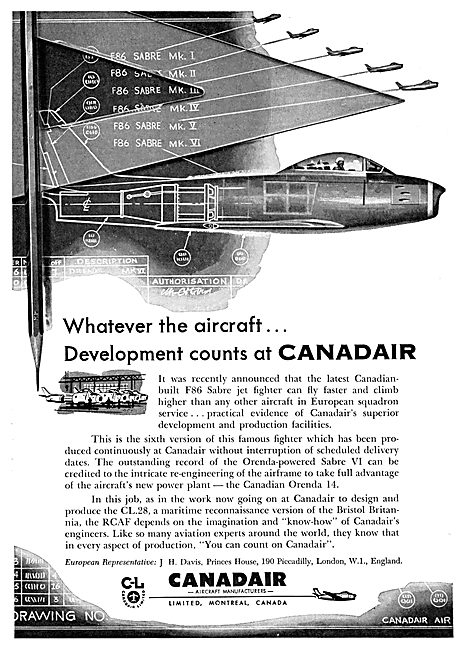 Canadair F86 Sabre                                               