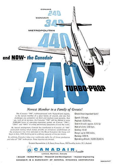 Canadair 540                                                     