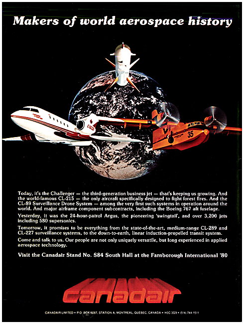 Canadair Challenger  - Canadair CL-215  Canadair CL-89           
