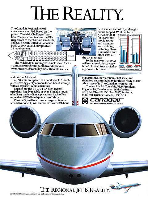 Canadair RJ - Canadair Regional Jet  - Bombardier                