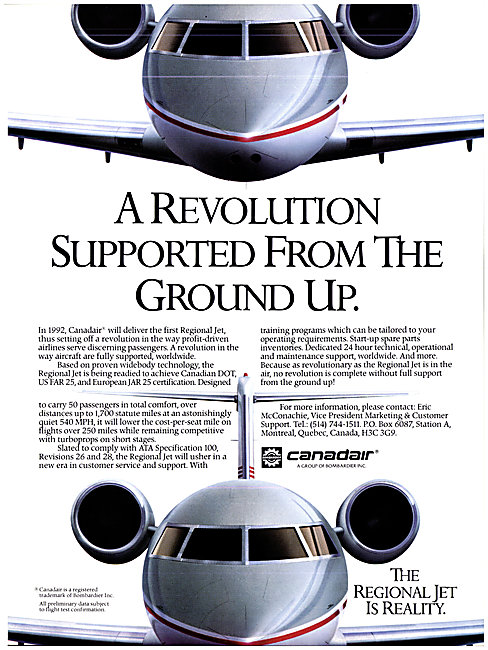 Canadair Regional Jet - Canadair RJ                              