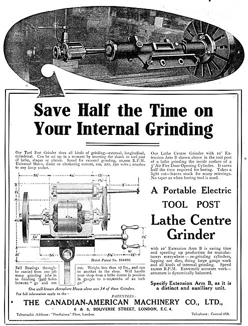 The Canadian-American Machinery Co. Lathe                        