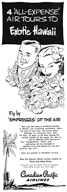 Canadian Pacific Airlines 1952                                   