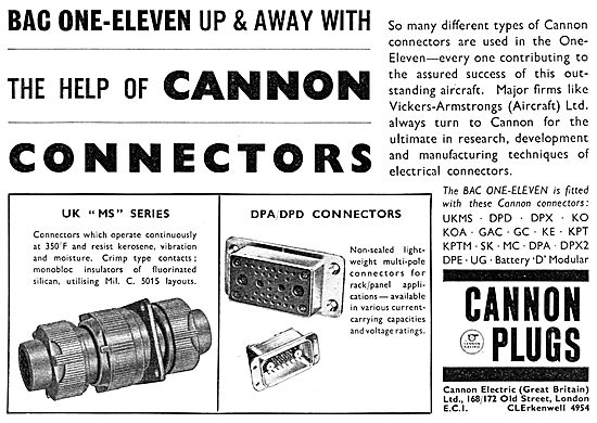 Cannon Electrical Plugs & Connectors                             